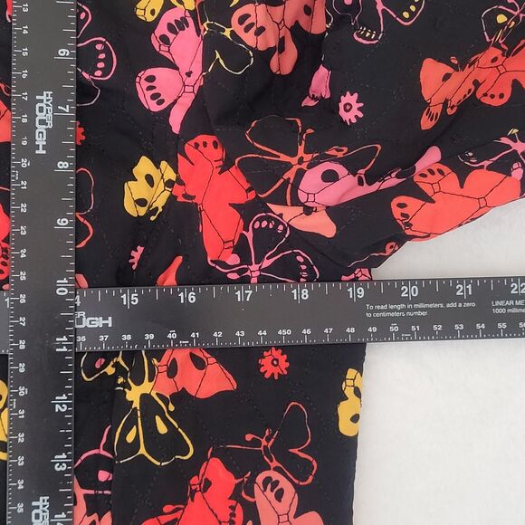Art To Wear Wearable‎ Art Butterflies Quilted Artsy Fairycore Jacket Size Medium - Picture 5 of 6